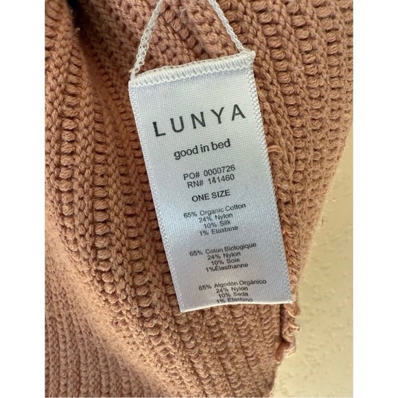 Lunya Cozy Cotton Silk Reversible Ribbed Pullover Sweater - Picture 13 of 13
